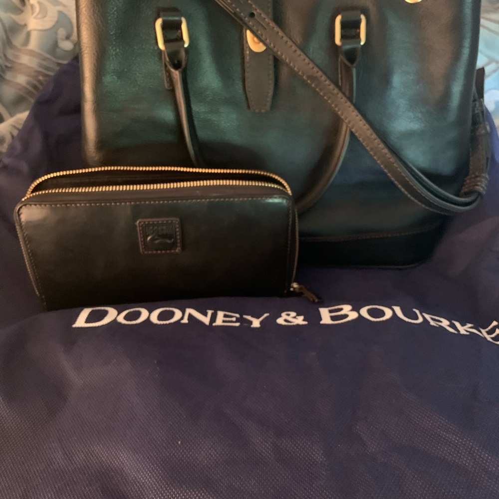 Dooney and Bourke Satchel and matching wallet